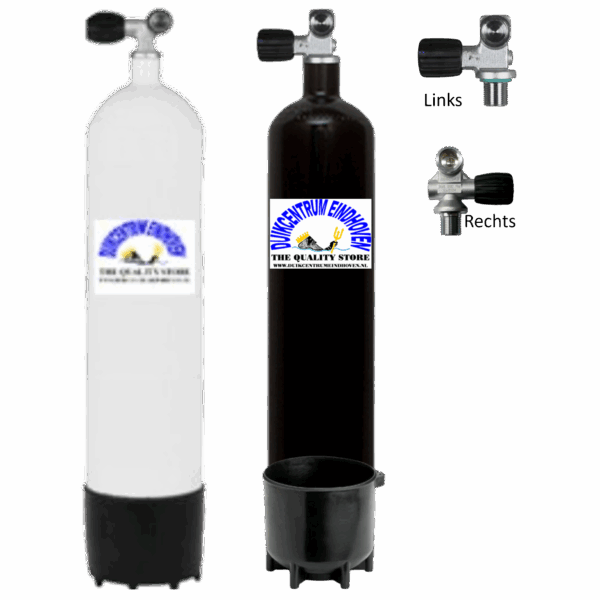 stalen duikfles 3 Liter compleet