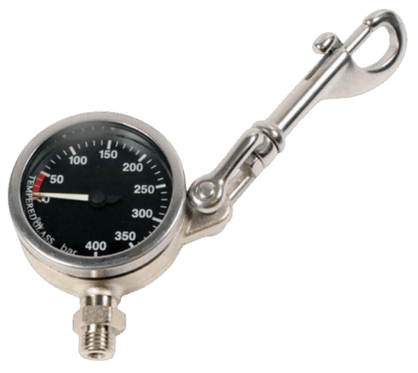 Manometer Canule 400 Bar Ø 52 mm met Boltsnap