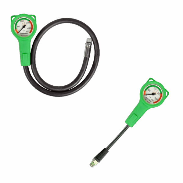 Manometer 400 Bar Ø 52 mm O2  Schoon