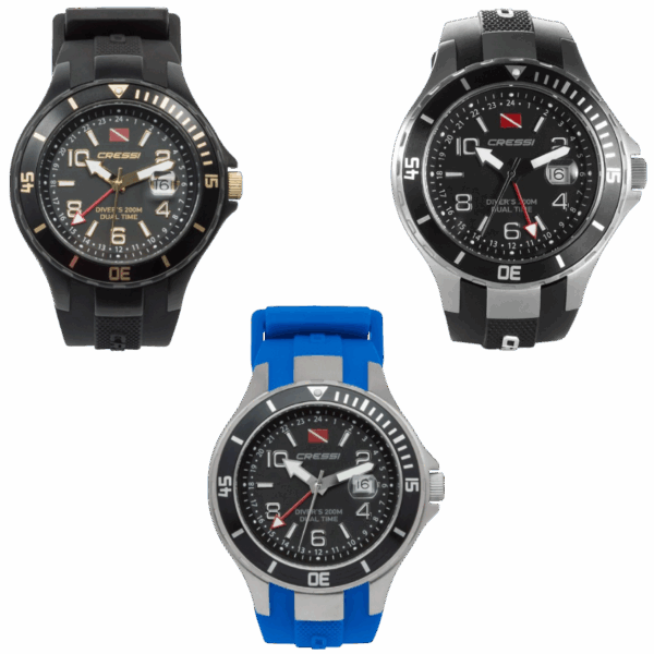 Duikhorloge Cressi Traveler Dual Time