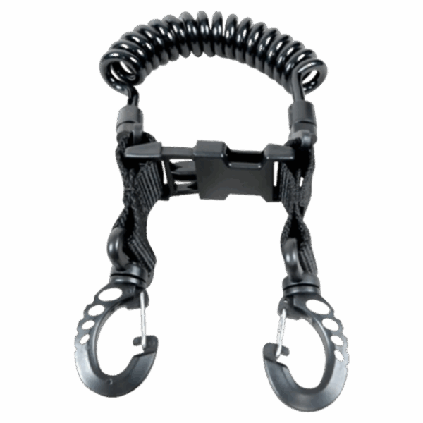 Spiraalkoord met 2 haken