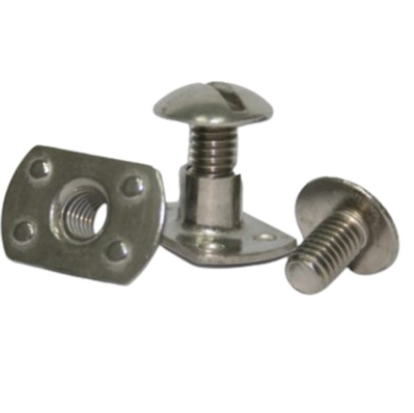 DiveSystem Extra vlakke RVS bout M6 (bout en moer)